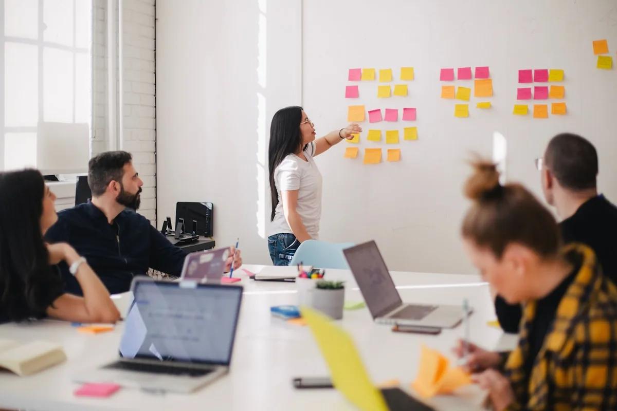 A team reviewing a winning proposal document — Upwork proposal sample that won