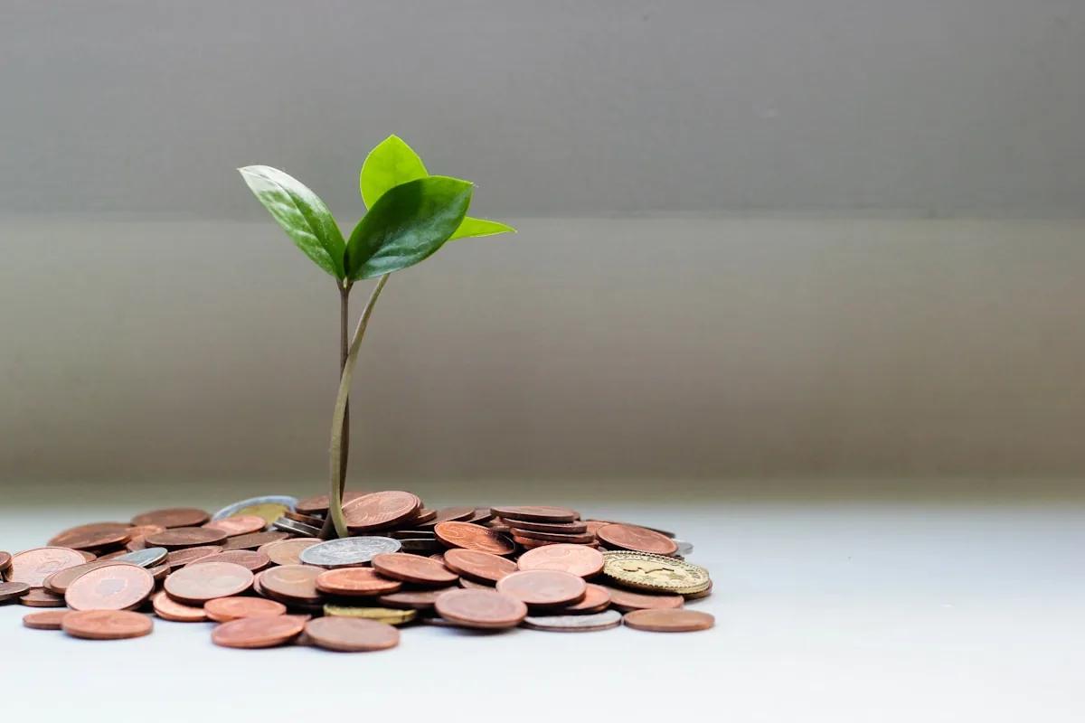 A savings jar and coins on a table — freelance cash flow management that gets you paid on time